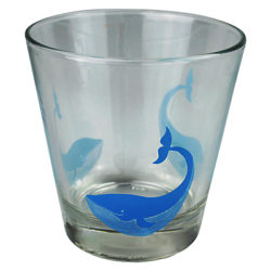 Scion Blue Whale Glass Tumbler, Blue